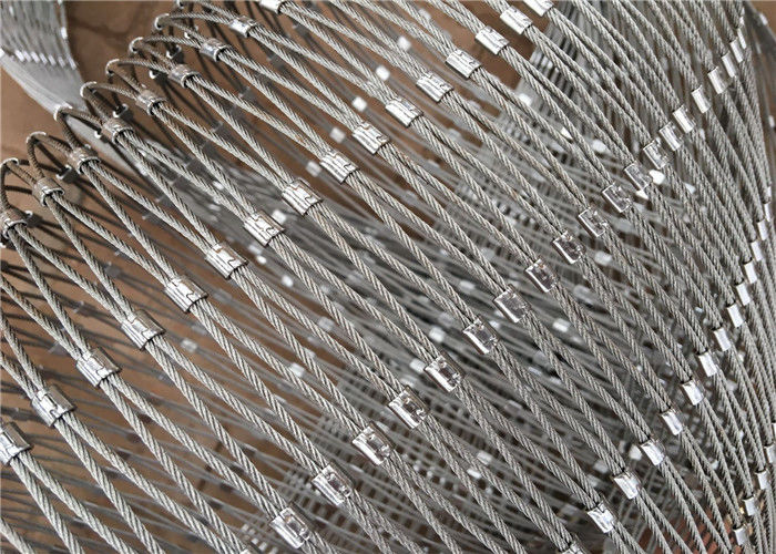 Ferrule SS Zoo Aviary Mesh Netting 1.6mm Wire Diameter Polished Surface