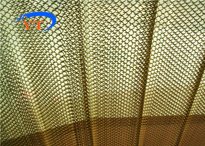 Fashionable Hanging Metal Coil Drapery Metal Mesh Fabric