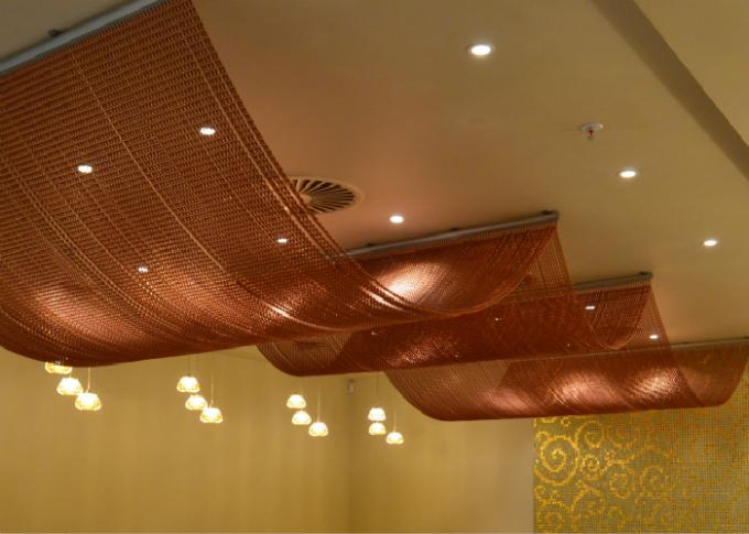 Cascade Coil Architectural Drapery Aluminum Alloy Material For