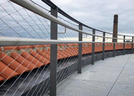 Suspended Anti-falling Architectural safety Netting with stainless steel cable mesh 3.0 mm wire