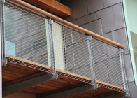 Balustrade Infill Cable Mesh Netting with Stainless Steel Rope For Staircase 2.0 mm wire 60*60 mm hole