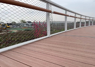 Stainless Steel Wire Rope Mesh for Balustrade of Bridge with Cable Netting 3.0 mm rope 80*80 mm hole