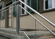 Stairway 2.0mm Architectural Wire Mesh , Steel Cable Netting