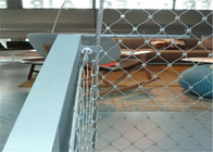 60*60 Mm Hole Architectural Wire Mesh , Steel Cable Netting