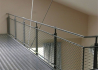 Balcony 1.2mm Stainless Steel Rope Mesh Netting 300x300mm Hole