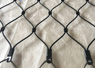 Customized Black Stainless Steel Rope Mesh for safety netting Non Rusting 2.0 mm
