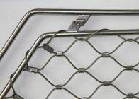 Stainless Steel Staircase Safety Netting With Ferrule Rope Mesh Ss304 2.0 Mm Wire