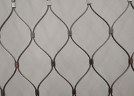 Customized 3/32inch Wire Stainless Steel Rope Mesh For Fence Weather Resistance