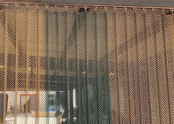 Customized 1.2MM Wire Chain Link Screen Curtain In Restaurants Cafes