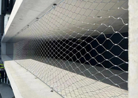 Hanging Safety 25*25mm Wire Rope Mesh Net Flexibility Anti Acid