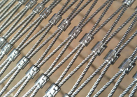 0.35-2 Kg / Sqm Ferrule 7 X7 Stainless Steel Wire Rope Mesh Polishing