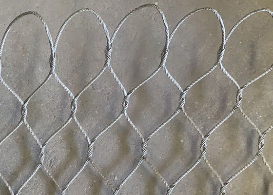 long life stainless steel rope mesh for enimal enclosure