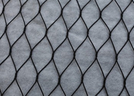 Zoo Enclosure 316 Stainless Steel Ferrule Rope Mesh Woven Black Flexible 1.5mm