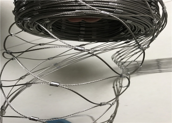 316 Zoo Wire Mesh Stainless Steel Wire Fixture Fall Safety Nets For Floodlights
