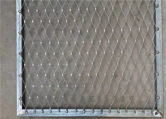 Flexible 16.5 Gauge Stainless Steel Zoo Mesh Ferruled