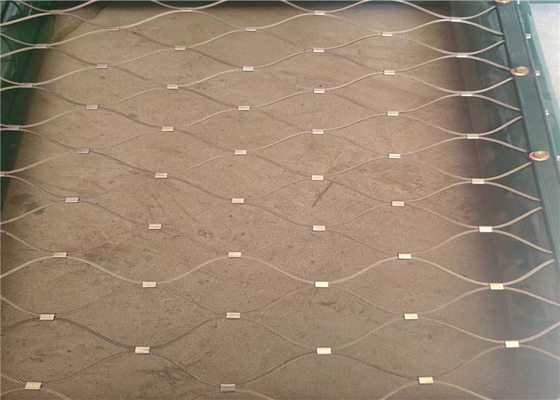 Woven And Ferruled  Zoo 304 / 316 Cable Aviary Netting