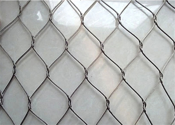 Woven And Ferruled  Zoo 304 / 316 Cable Aviary Netting