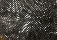 Sparkly Sequin Aluminum Mesh Fabric Pyramid Flake Jointed For Garment