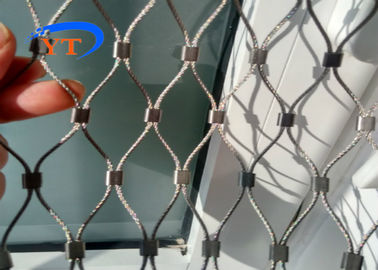 Architectural Flexible Stainless Steel Cable Mesh Building Material 1.5-3.2 Wire Dia