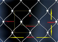 Durable Decorative Cable Mesh Netting Fabric Stainless Steel 60 Degree Angle