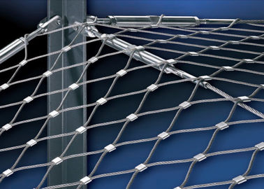 Durable Decorative Cable Mesh Netting Fabric Stainless Steel 60 Degree Angle