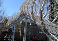 Stainless Steel Zoo Wire Mesh , Knitted Animal Enclosure Mesh Fence