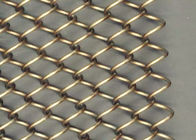 Colorful Decorative Metal Coil Drapery , Chain Link Wire Mesh Curtain
