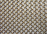 Architectual Decorative Wire Mesh Fence Panels , Stainless Steel Woven Wire Mesh