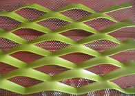 Expanded Decorative Aluminum Mesh Colorful Woven Netting For Outer Wall Hanging