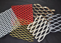 Expanded Decorative Aluminum Mesh Colorful Woven Netting For Outer Wall Hanging