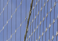Durable Architectural Stainless Steel Wire Mesh Knotted / Ferruled Shape