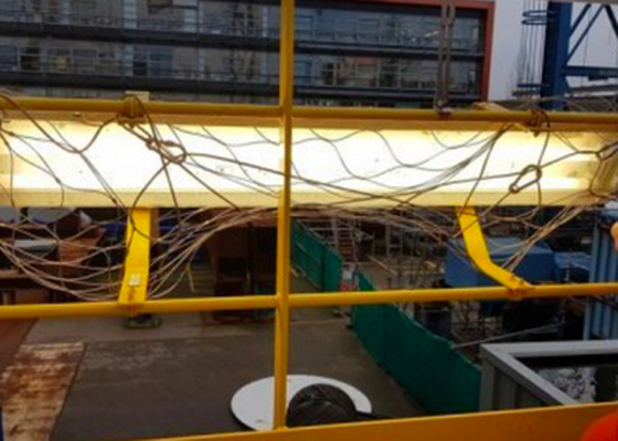 SS316 Dropsafe Nets For Overhead Fixtures Stailess Steel Wire Rope Mesh