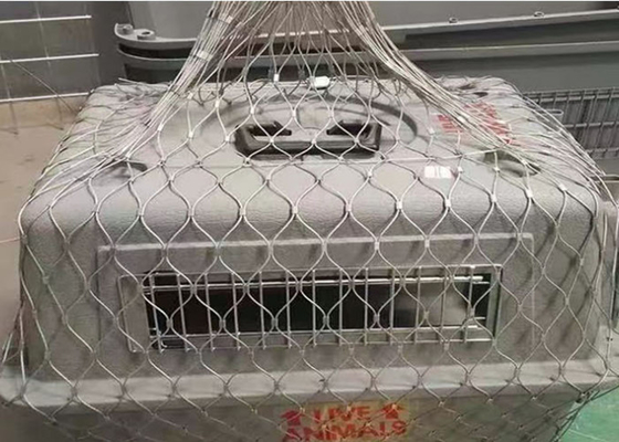 316 Balustrade Cable Mesh Stainless Steel 316 Crane Floodlights Fall Protection Nets