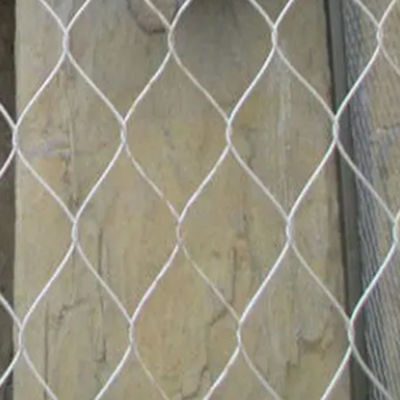 SS 316 Stainless Steel Wire Rope Mesh Flexible and Transparent Weather-Resistant Ferrule Mesh Netting for Zoo Enclosures
