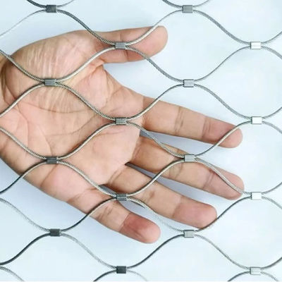 Ss304 316 Flexible Stainless Steel Rope Mesh For Zoo Fence