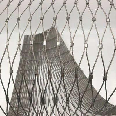 Ss304 316 Flexible Stainless Steel Rope Mesh For Zoo Fence