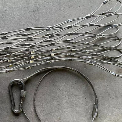 Anti Theft Mesh Bag Stainless Steel Rope Mesh For Floodlight Safety Net