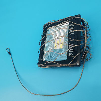 Anti Falling Safety 300*300mm Stainless Steel Rope Net For Floodlight Speaker Mesh Safety Cover
