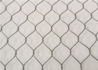 Animal Protection Stainless Steel Rope Mesh / Knotted Wire Net Mesh