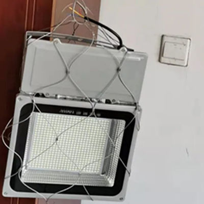 Stainless Steel Cable Safety Nets  For Floodlight / Speaker Mesh Safety Cover