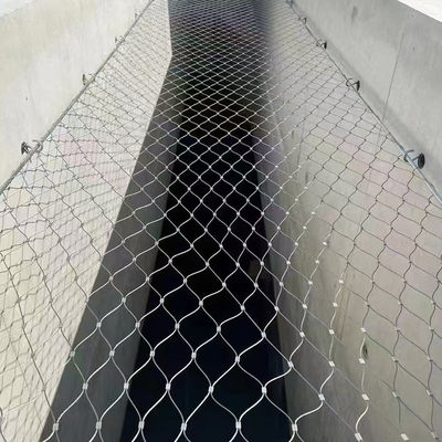 SS304 SS316 Stainless Steel Wire Rope Mesh Zoo Safety Cable Mesh