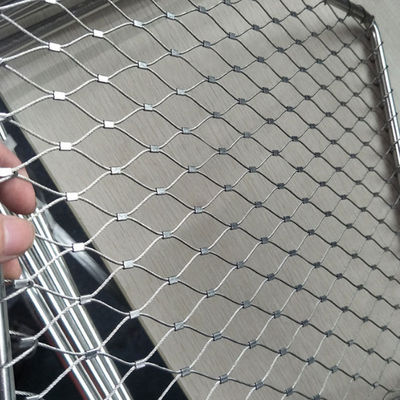 Wire Cable Rope Mesh Net Fence 316 Stainless Steel Rope Mesh For Zoo