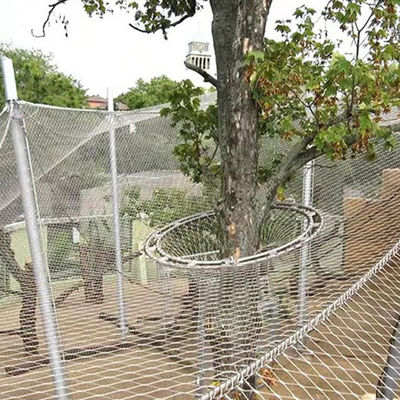 Flexible Stainless Steel Rope Mesh / Wire Rope Net For Bird Aviary