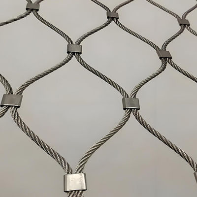 Zoo Safety Wire Net Stainless Steel Rope Net  Mesh Flexible Metal Bird Net