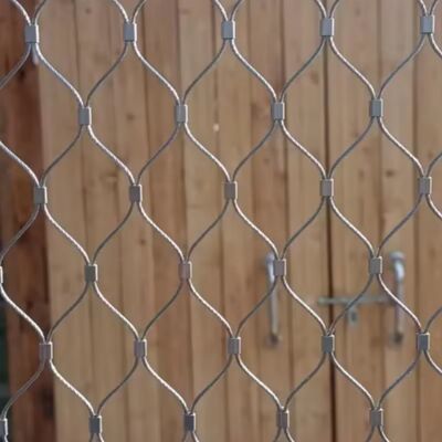 316 Stainless Steel wire Rope Mesh For Animal Zoo Enclosure Aviary Bird Net