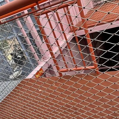 Corrosion Resistant Wire Rope Mesh Galvanized Steel Durable Protective Netting