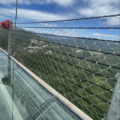 X-Type Stainless Steel Wire Flexible Cable Rope Mesh Infill Balcony Safety Net