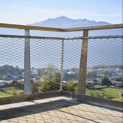 X Tend Type 316 Stainless Steel Wire Rope Cable Mesh Drop Prevention Anti-Fall Safety Netting For Kindergarten Schools