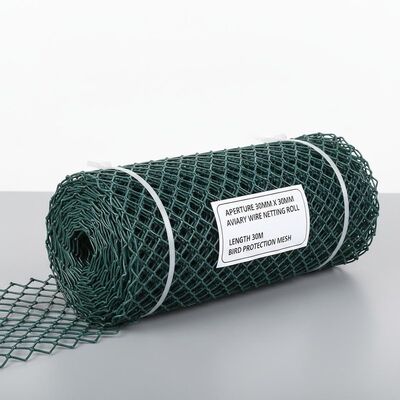 Aperture 30mm X 30mm Aviary Wire Netting Roll Length 30m Wire Mesh Designed Especially for Aviaries and Bird Protection