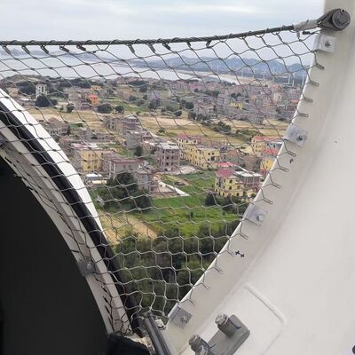 Bite Resistant Black Oxide Stainless Steel Wire Rope Mesh with Good Light Transmission for Zoo Animal Cages